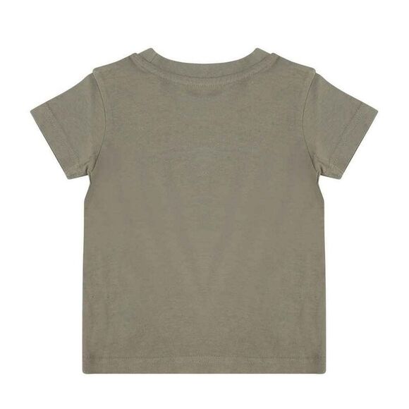 Larkwood Baby Plain T-Shirt / Khaki Green - Picture 2 of 2